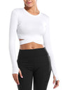 Sports fitness cropped yoga clothes T-shirt