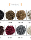Europe, Japan, and South Korea popular hair bun fluffy natural drawstring curly hair ball head hair ring hair set female hair accessories chemical fiber hair