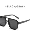 Square Double Beam Sunglasses Men And Women Retro Personality