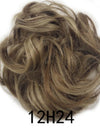 New Trendy Design Women Wavy Curly Messy Hair Bun Synthetic