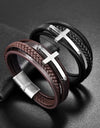 Multilayer leather bracelet