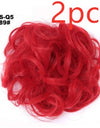 Europe, Japan, and South Korea popular hair bun fluffy natural drawstring curly hair ball head hair ring hair set female hair accessories chemical fiber hair