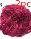 Europe, Japan, and South Korea popular hair bun fluffy natural drawstring curly hair ball head hair ring hair set female hair accessories chemical fiber hair