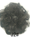 New Trendy Design Women Wavy Curly Messy Hair Bun Synthetic