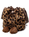 Leopard bucket bag