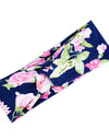 Floral cross hair band