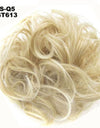 New Trendy Design Women Wavy Curly Messy Hair Bun Synthetic