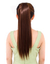 Lace-up Fashion Soft Wig Ponytail Realistic Matte Silk Long Straight Hair