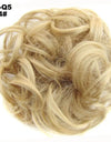 New Trendy Design Women Wavy Curly Messy Hair Bun Synthetic