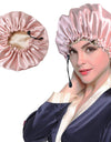 Shower Cap Soft Silk Dual-use Bath Cap Chemotherapy Cap
