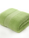 Cotton thickened plain colored bath towel
