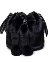 Leopard bucket bag