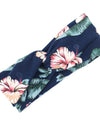 Floral cross hair band