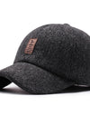 Men's Middle-aged And Elderly Woolen Baseball Caps