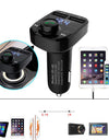 Car MP3 Audio Player Bluetooth Car Kit FM Transmitter Handsfree Calling 5V 4.1A Dual USB Car Charger Phone Charger