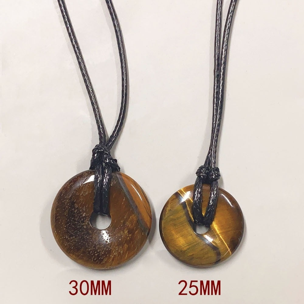 Personalized Cord Pendant Necklace Minimalist Adjustable