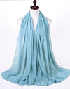 Pearl Chiffon Scarf Malaysia Bubble Chiffon Scarf Foreign Trade Scarf Chiffon Scarf