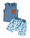 Baby Clothing Sleeveless Vest Shorts 2 Piece Set