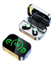 YD03 Wireless Bluetooth-compatible Headset TWS Large Screen Smart Digital Display In Ear Breathing Light