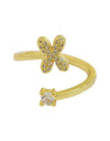 Cute 26 English Letters Open Adjustable Personality Ring