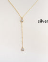 Fashion Simple Rhinestone Ball Pendant Necklace For Women