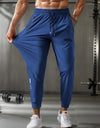 Men's Running Pants Ice Silk Summer Quick-drying Training Fitness Zipper Dungarees