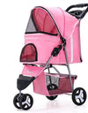 Lightweight Folding Pet Trolley Dogs And Cats Dog Out Stroller Three-wheeled Pet Stroller Dog Out Stroller Supplies