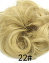 New Trendy Design Women Wavy Curly Messy Hair Bun Synthetic