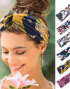 Floral cross hair band