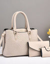 Woven Texture Three-piece Set Large Capacity One Shoulder Combination Bags