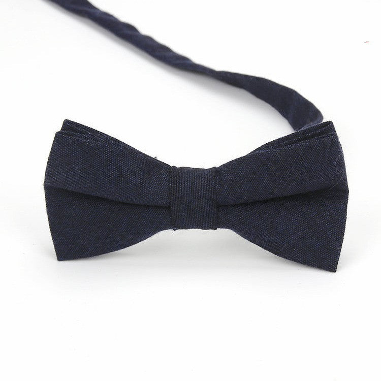 Men's cotton bow tie Korean fashion casual stripes
