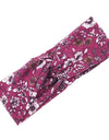 Floral cross hair band