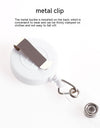 Glossy Full Flat Retractable Badge Buckle Lanyard Buckle Metal Back Splint Pull Peels