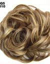 New Trendy Design Women Wavy Curly Messy Hair Bun Synthetic