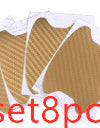 4pcs Set Of Door Stickers Carbon Fiber Scratch-resistant Car Handle Stickers