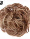New Trendy Design Women Wavy Curly Messy Hair Bun Synthetic