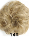 New Trendy Design Women Wavy Curly Messy Hair Bun Synthetic