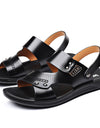 Men's Genuine Leather Wear-resisting Non-slip Breathable Slippers