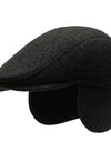 Outdoor Cycling Warm Short Brim Beret Middle-aged And Elderly Men Ear Protection Advance Hats