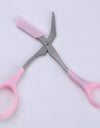 Beauty tools eyebrow scissors with eyebrow comb