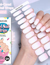 Japanese Style Nail Beauty Gel Stickers Semi-curing French Gel