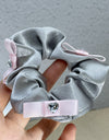 Satin Bow Fabric Large Intestine Hair Ring For Women