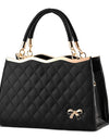 Crossbody shoulder bag with bow