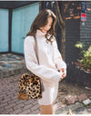 Leopard bucket bag