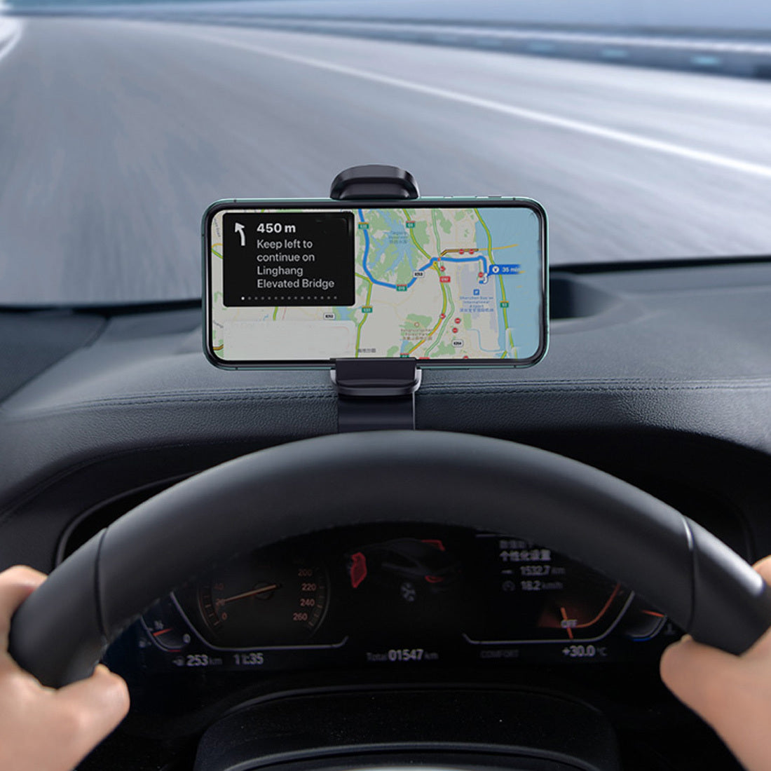 Car Phone Holder Universal Car Stand 360 Degree GPS Dashboard Gravity Phone Holder