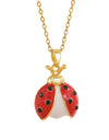 Women's Creative Cartoon Beetle Necklace Ladybug Pendant Jewelry Niche Temperament Versatile Clavicle Chain