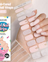 Japanese Style Nail Beauty Gel Stickers Semi-curing French Gel