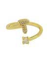 Cute 26 English Letters Open Adjustable Personality Ring