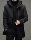 Thickened Middle-aged Cotton-padded Clothes Casual Hooded Coat