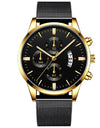 Mens Business Luxury Watches For Men Mesh Band Quartz Watch